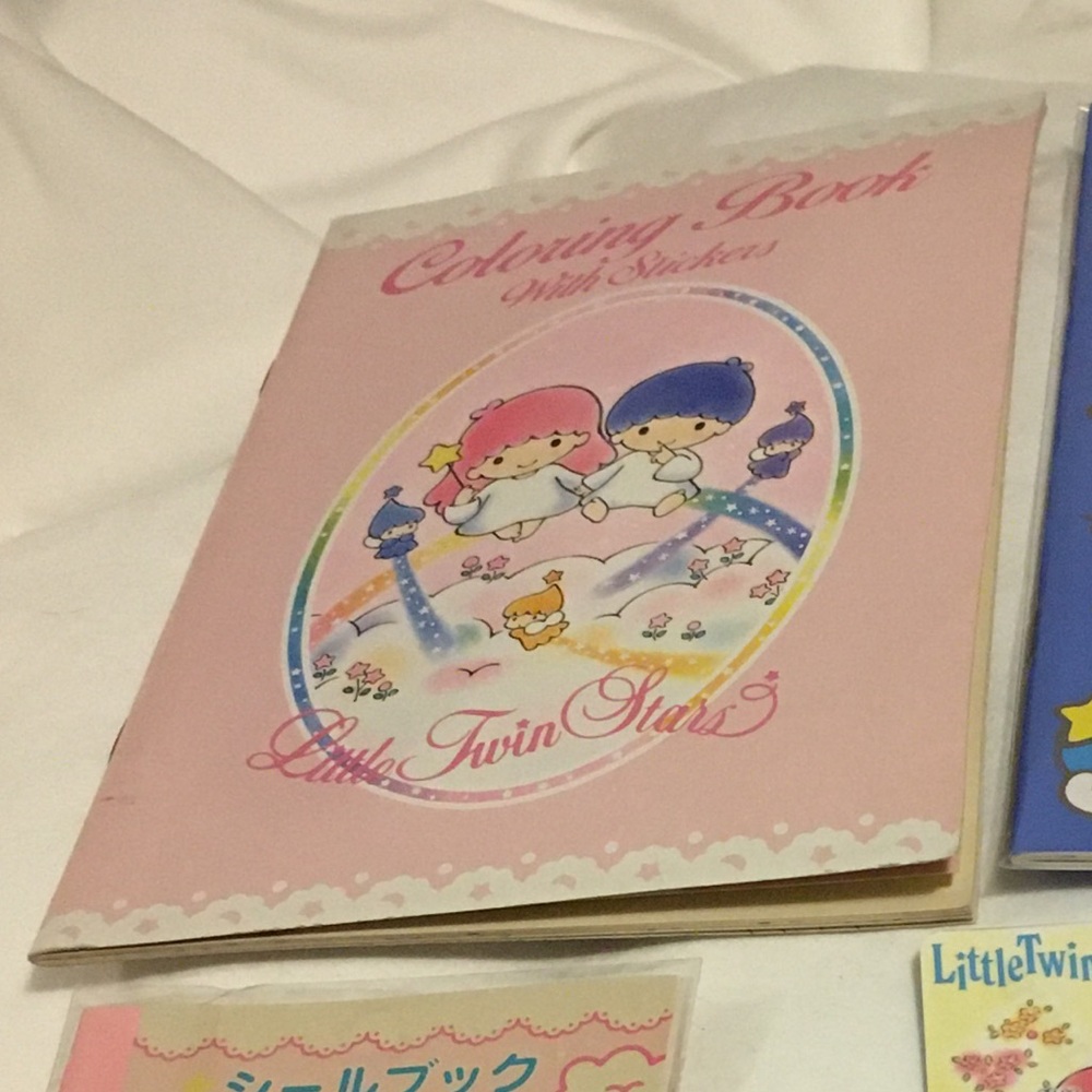 Little Twin Stars Vintage Coloring Book Sanrio